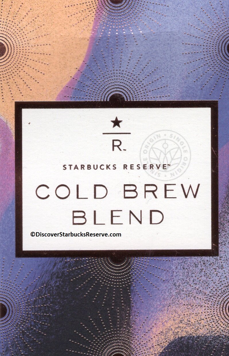 Cold Brew Reserve Blend — Discover Starbucks Reserve